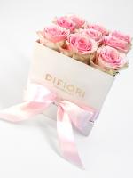 Pink rózsa - fehér doboz 1